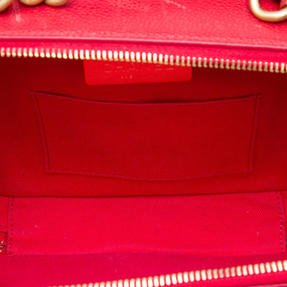 Chanel Small CC Quilted Caviar Top Handle Camera Bag