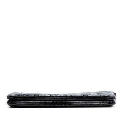Chanel Small CC Quilted Caviar Zip Pouch