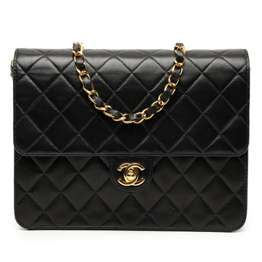Chanel Small CC Quilted Lambskin Single Flap