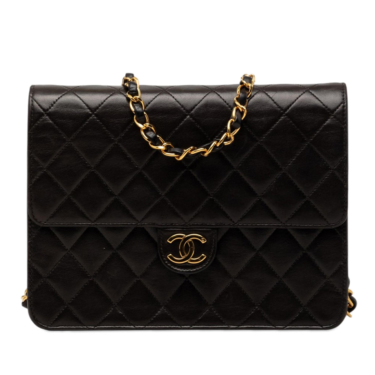 Chanel Small CC Quilted Lambskin Single Flap