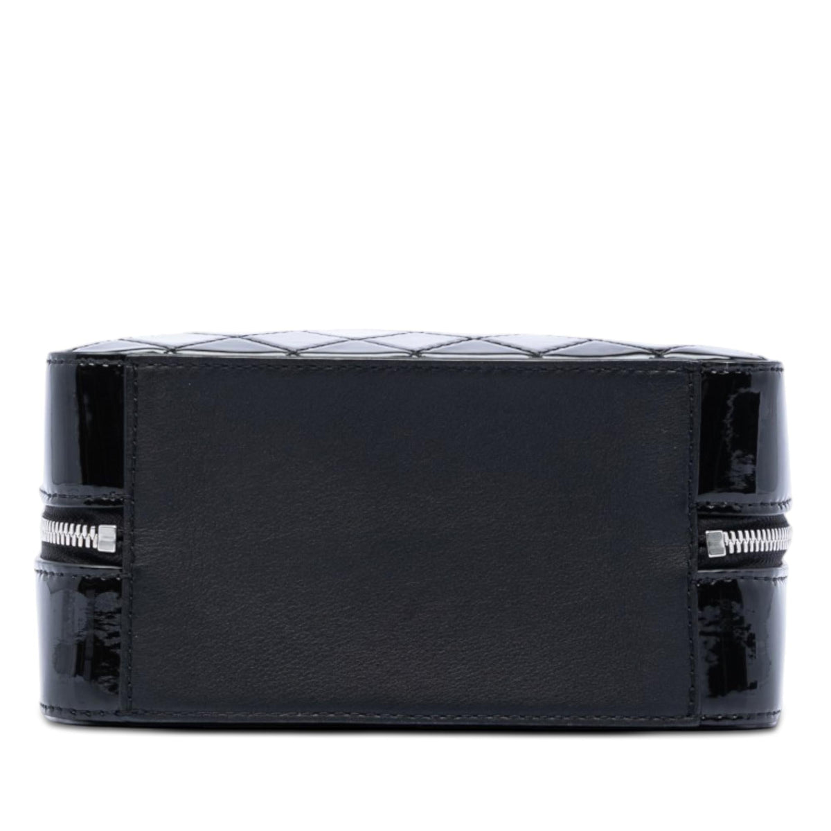 Chanel Small CC Quilted Patent Travel Kit Vanity Case