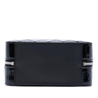 Chanel Small CC Quilted Patent Travel Kit Vanity Case