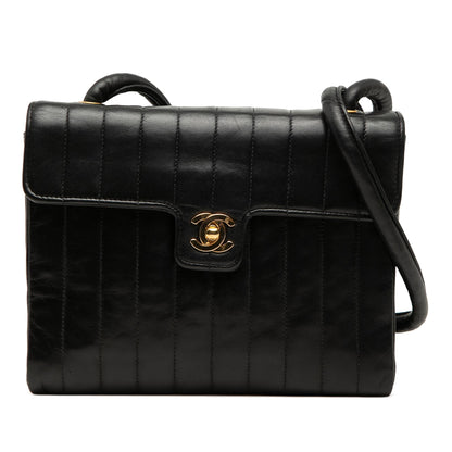 Chanel Small CC Vertical Quilted Lambskin Single Flap