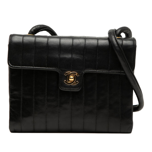 Chanel Small CC Vertical Quilted Lambskin Single Flap