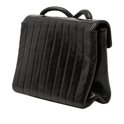 Chanel Small CC Vertical Quilted Lambskin Single Flap