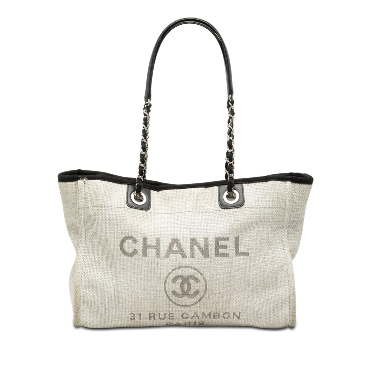 Chanel Small Canvas Deauville Tote