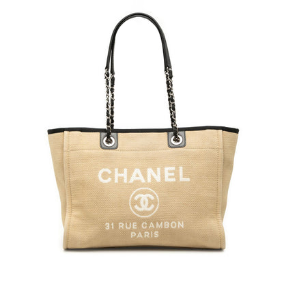 Chanel Small Canvas Deauville Tote