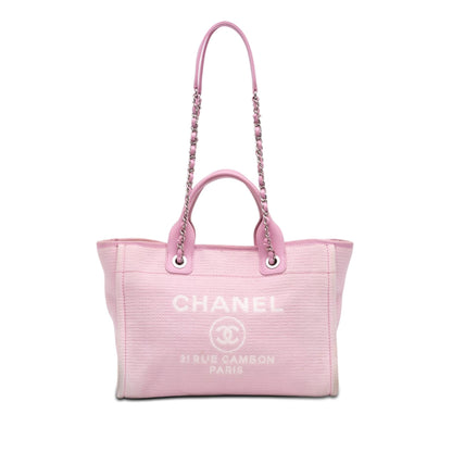 Chanel Small Canvas Deauville Tote