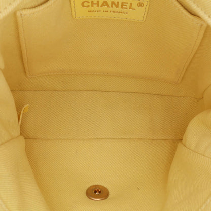 Chanel Small Chevron Denim Fringe Coco Flap