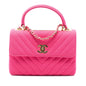 Chanel Small Chevron Jersey Trendy CC Top Handle Flap