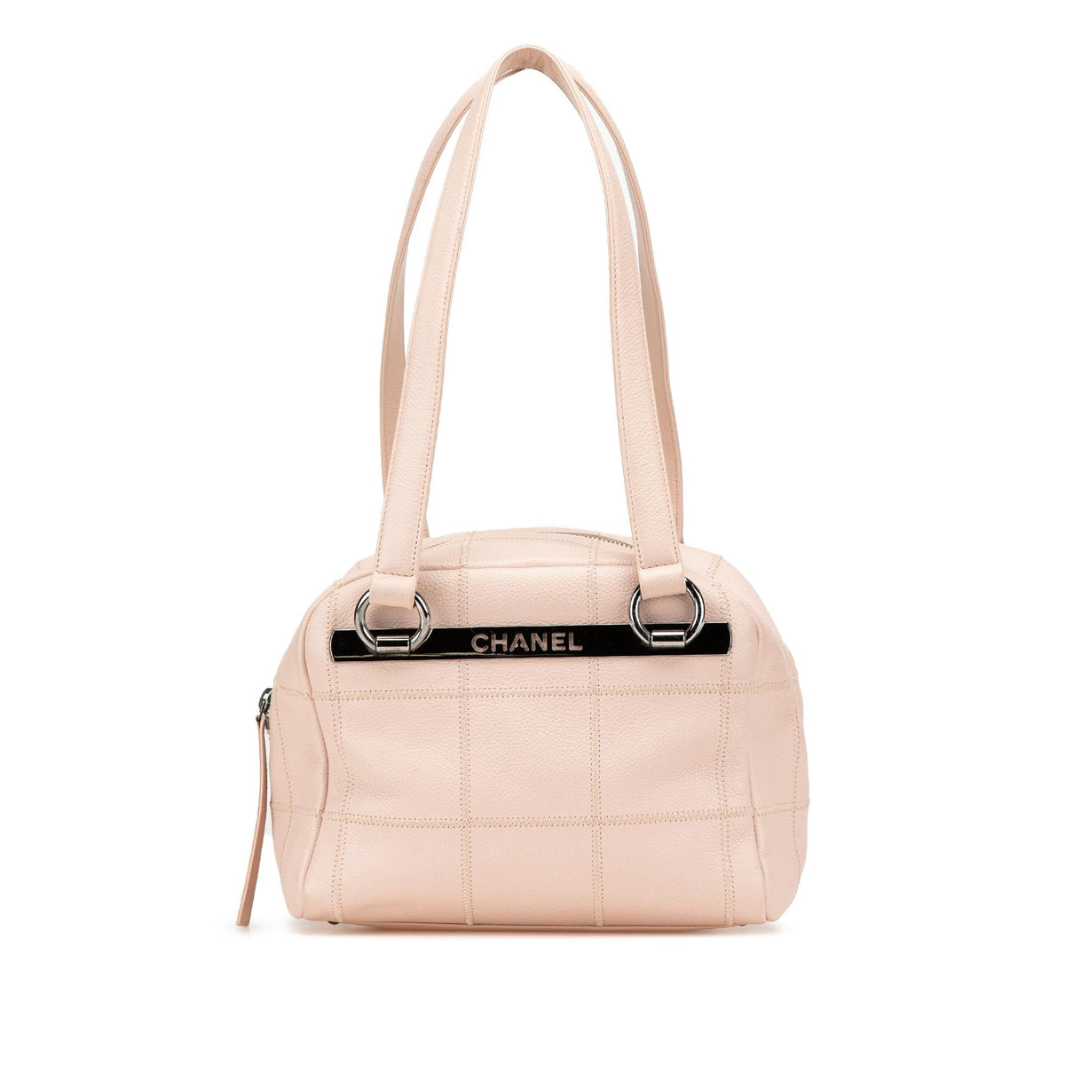 Chanel Small Choco Bar Caviar LAX Bowler Bag