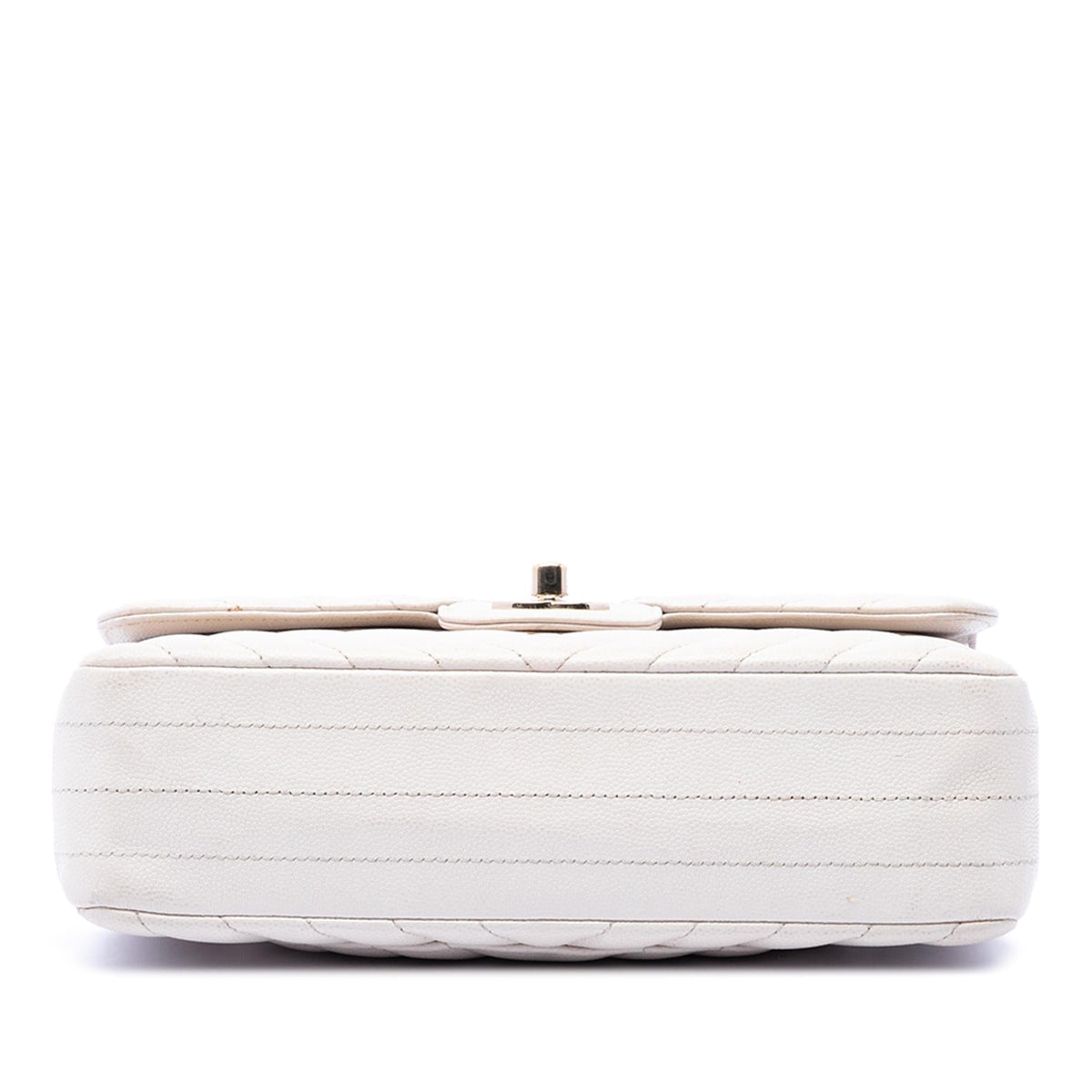 Chanel Small Classic Chevron Caviar Double Flap