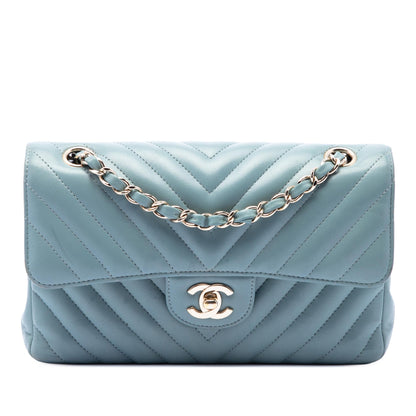 Chanel Small Classic Chevron Lambskin Double Flap