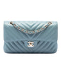 Chanel Small Classic Chevron Lambskin Double Flap
