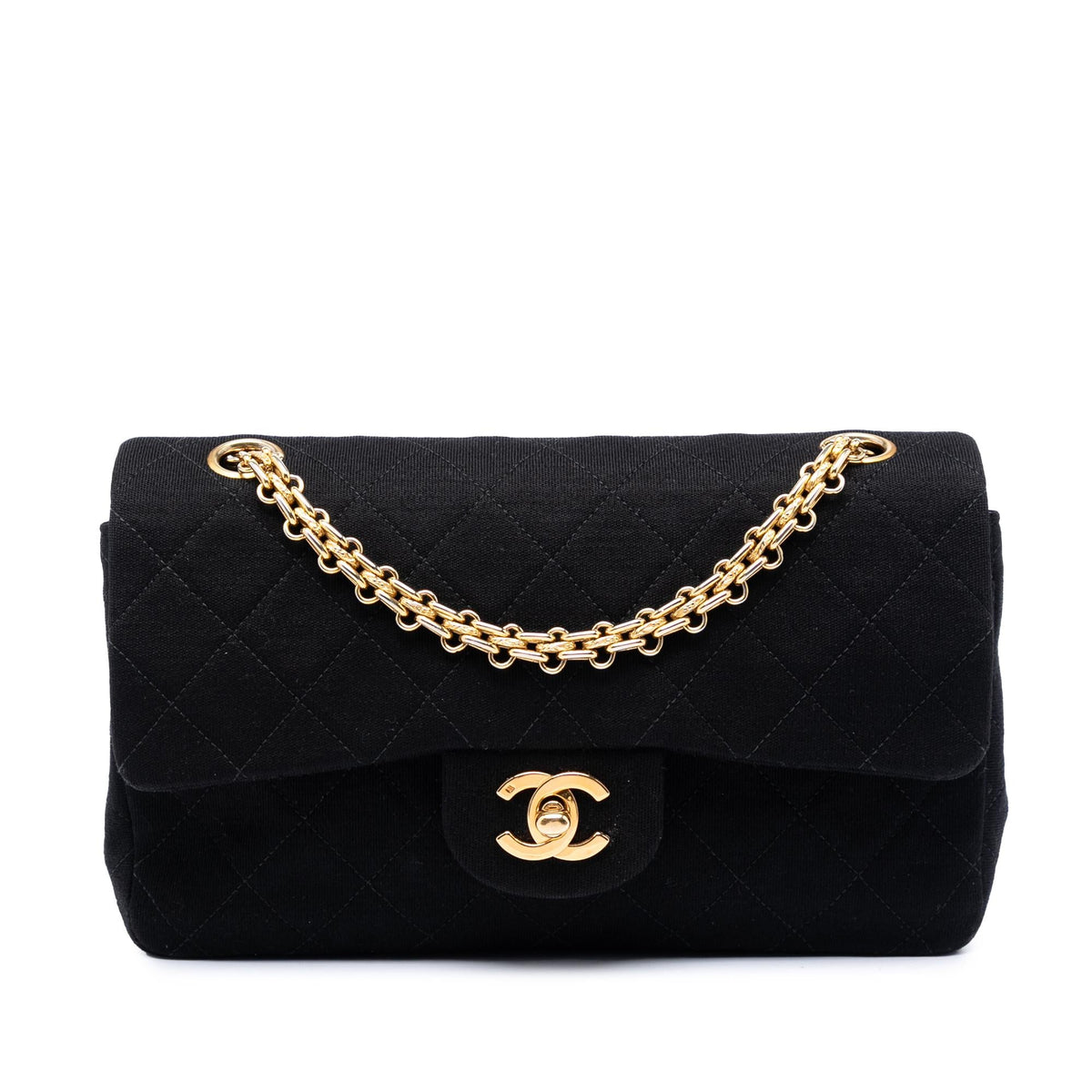 Chanel Small Classic Jersey Double Flap