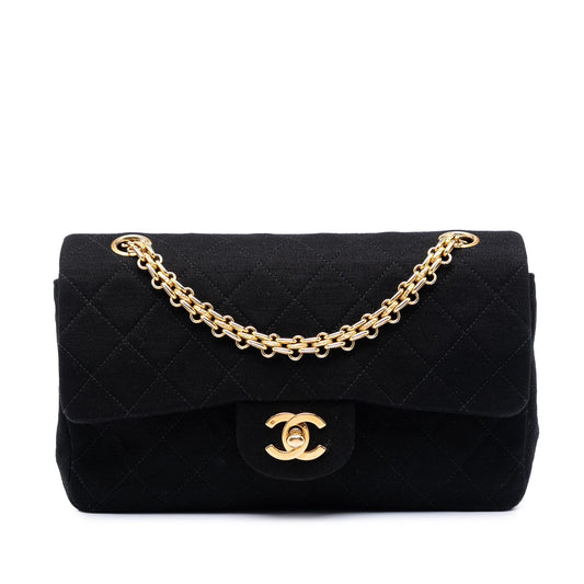 Chanel Small Classic Jersey Double Flap