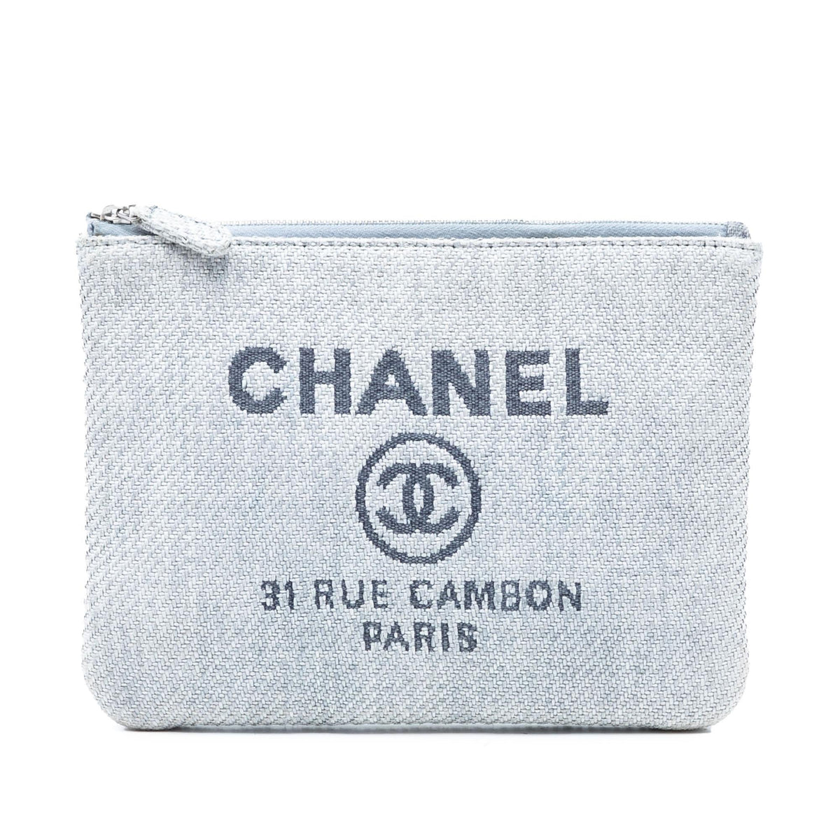 Chanel Small Denim Deauville O Case Clutch