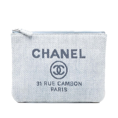 Chanel Small Denim Deauville O Case Clutch