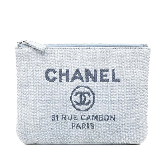 Chanel Small Denim Deauville O Case Clutch