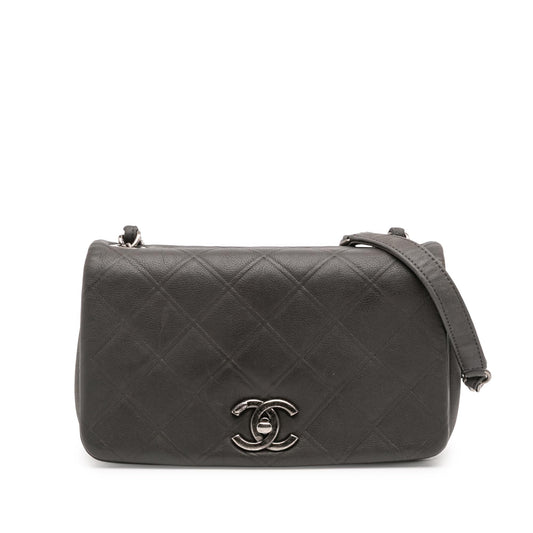 Chanel Small Diamond Embossed Calfskin New Chic Flap