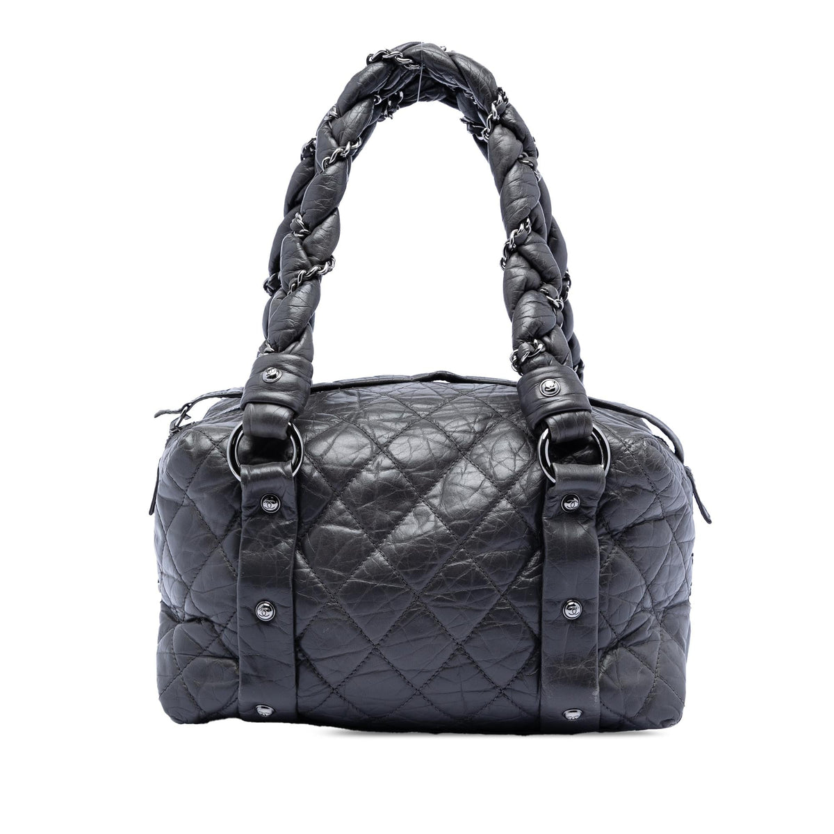 Chanel Small Distressed Lambskin Lady Braid Tote