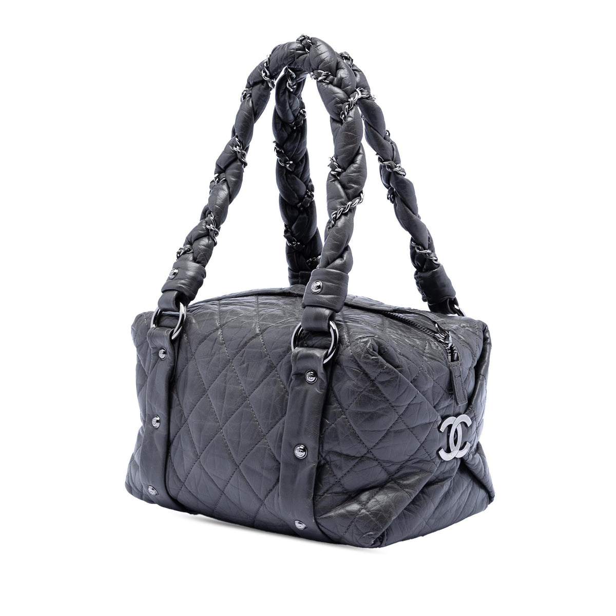 Chanel Small Distressed Lambskin Lady Braid Tote