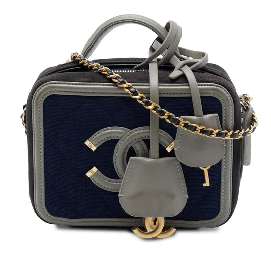 Chanel Small Jersey CC Filigree Vanity Case