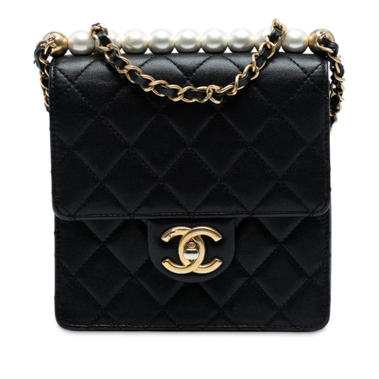 Chanel Small Lambskin Chic Pearls Flap