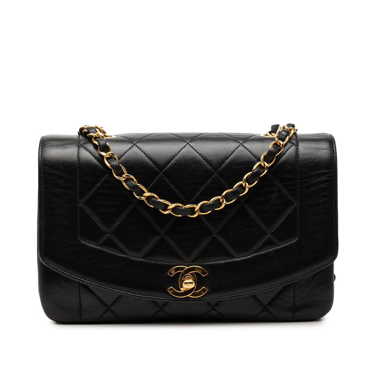 Chanel Small Lambskin Diana Flap