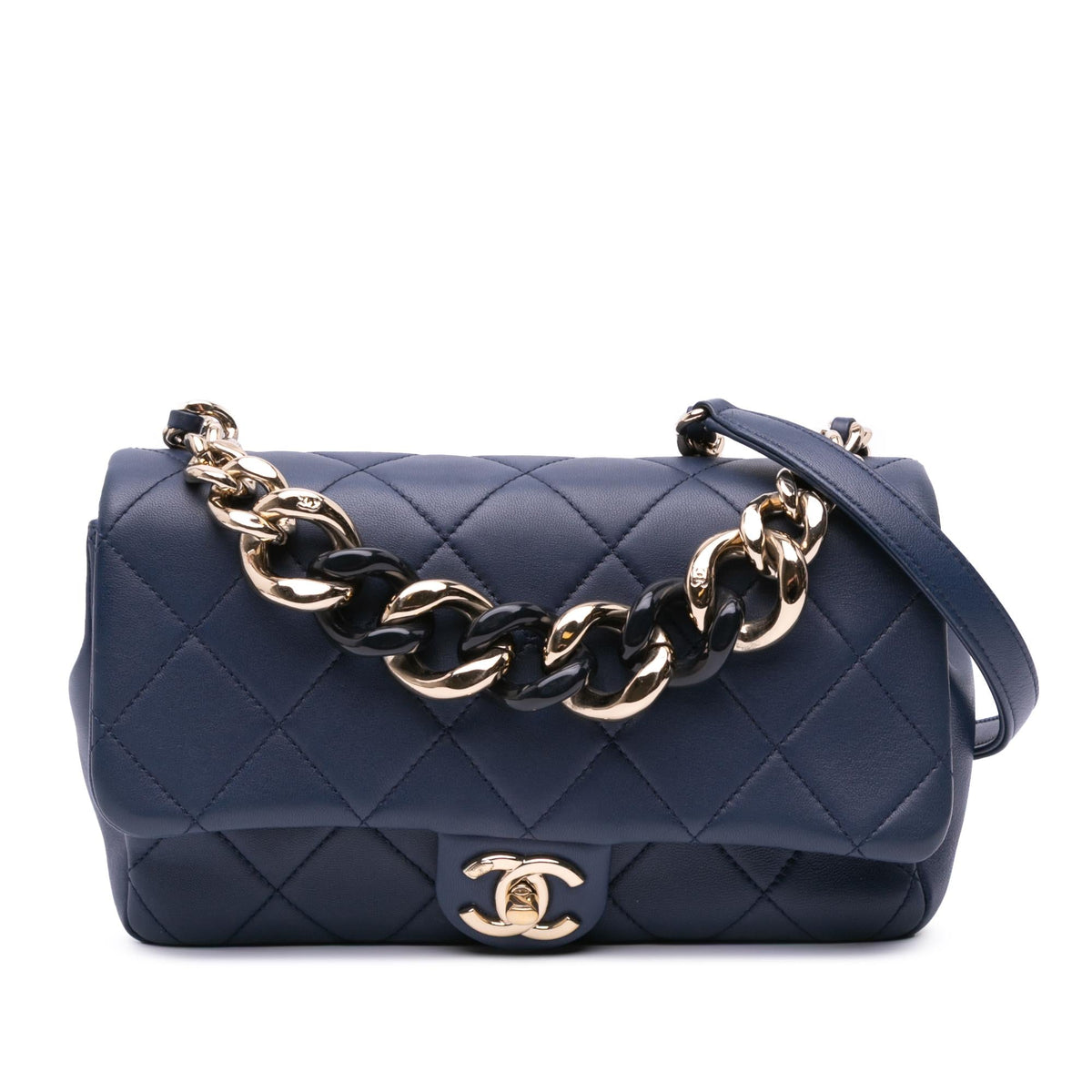 Chanel Small Lambskin Elegant Chain Single Flap