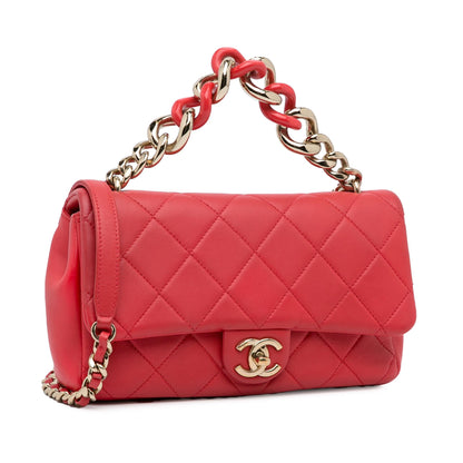 Chanel Small Lambskin Elegant Chain Single Flap