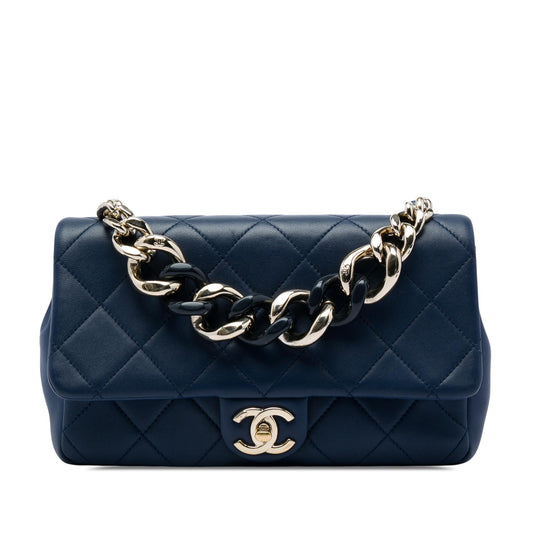 Chanel Small Lambskin Elegant Chain Single Flap