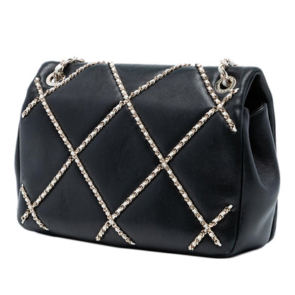 Chanel Small Lambskin Entwined Chain Flap