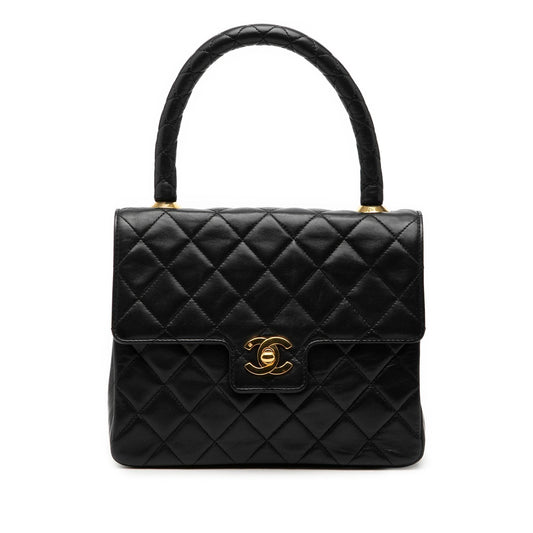 Chanel Small Lambskin Kelly Top Handle Bag
