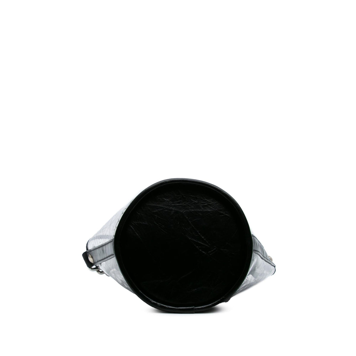 Chanel Small PVC and Crumpled Calfskin Camellia Coco Bucket Bag