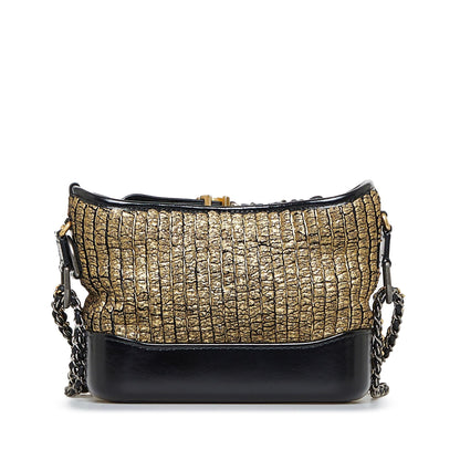 Chanel Small Painted Knit Gabrielle Crossbody Bag