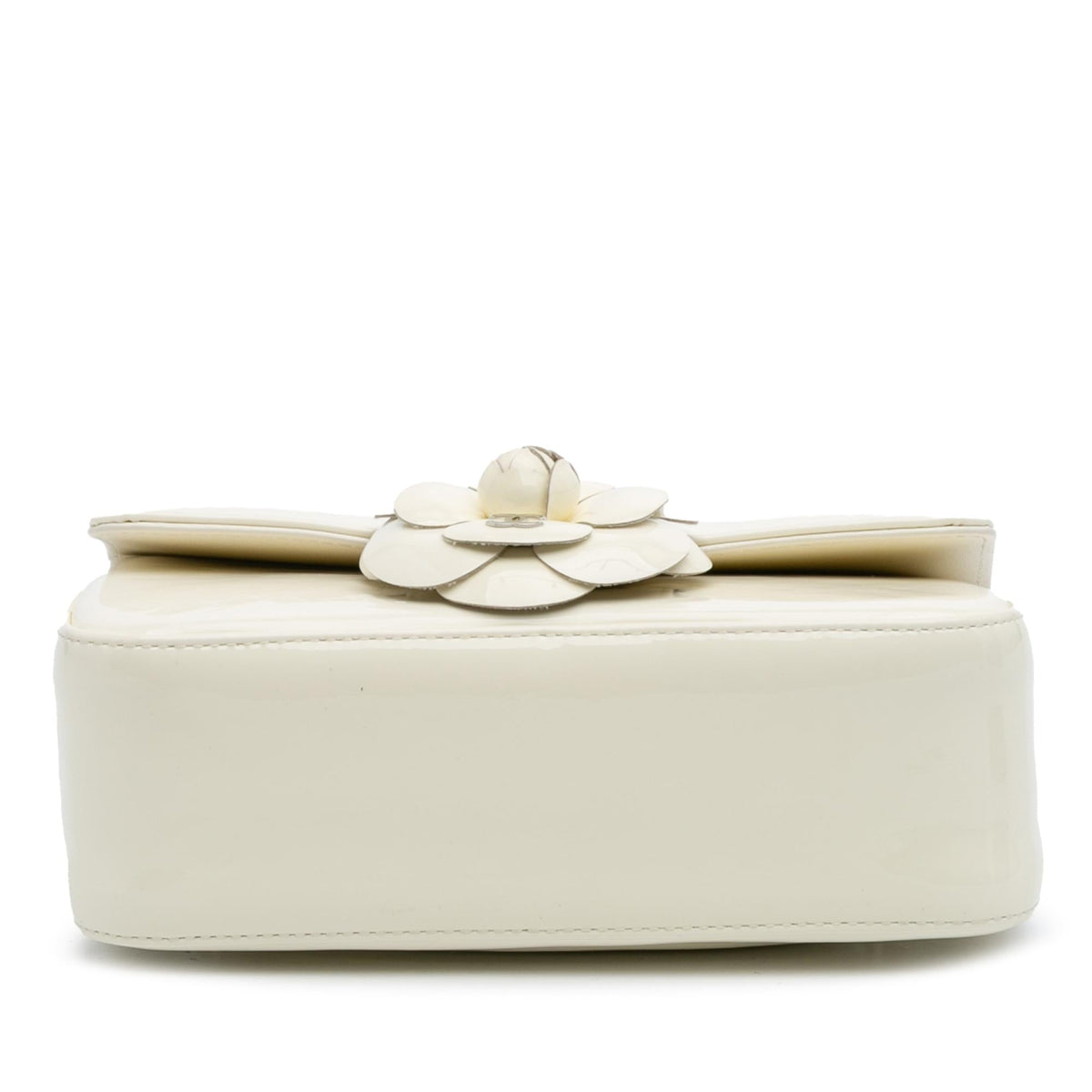 Chanel Small Patent Camellia Single Flap