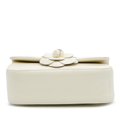 Chanel Small Patent Camellia Single Flap