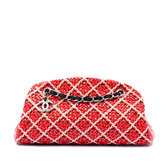 Chanel Small Patent Stitch Just Mademoiselle Bowling Bag