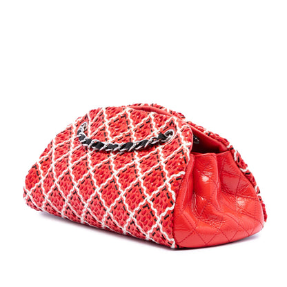 Chanel Small Patent Stitch Just Mademoiselle Bowling Bag