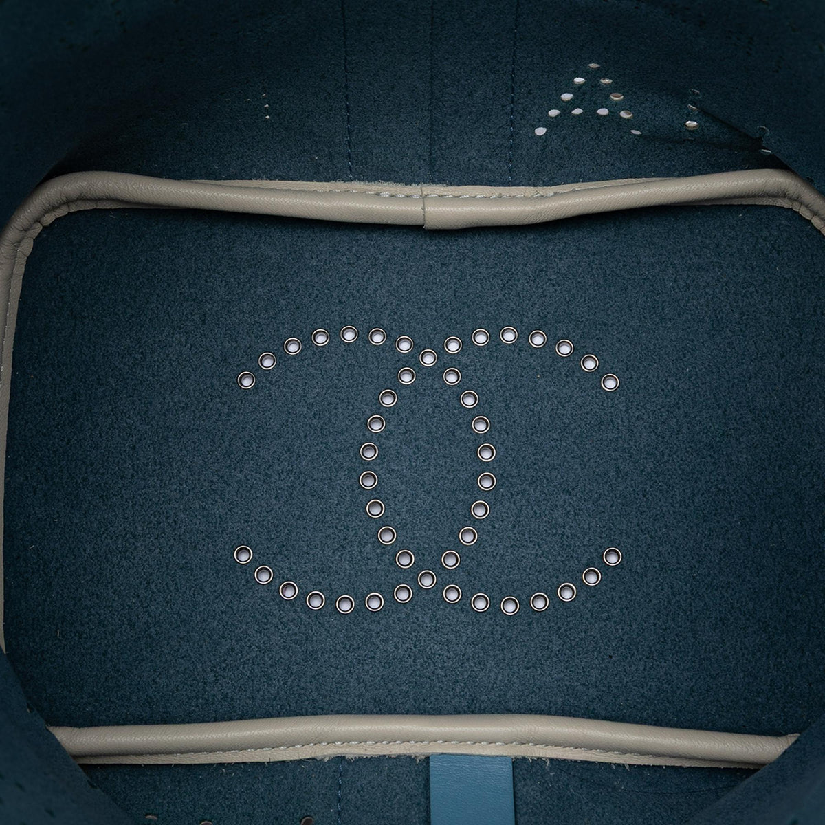 Chanel Small Perforated Calfskin Logo Eyelet Bucket Bag
