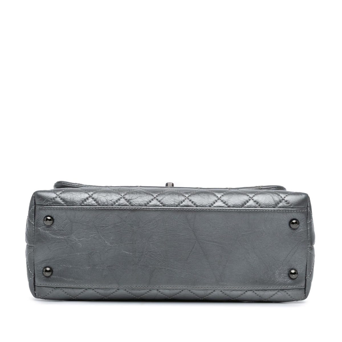 Chanel Small Quilted Aged Calfskin Coco Top Handle Bag