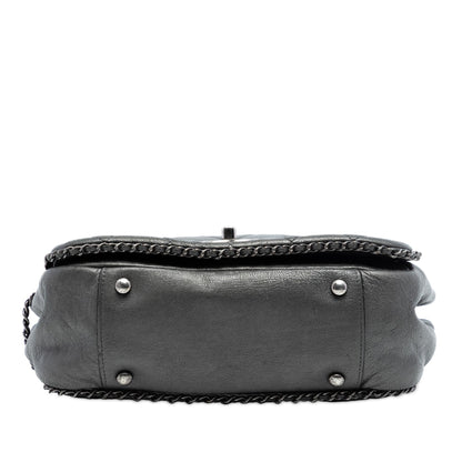 Chanel Small Quilted Calfskin CC Enchained Accordion Flap