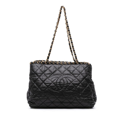 Chanel Small Quilted Calfskin Chain Me Tote