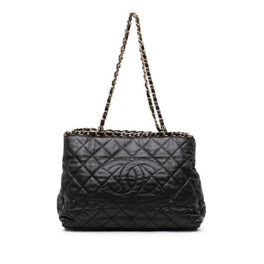 Chanel Small Quilted Calfskin Chain Me Tote