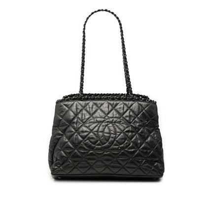 Chanel Small Quilted Calfskin Chain Me Tote
