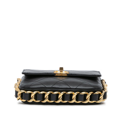 Chanel Small Quilted Calfskin Framing Chain Flap