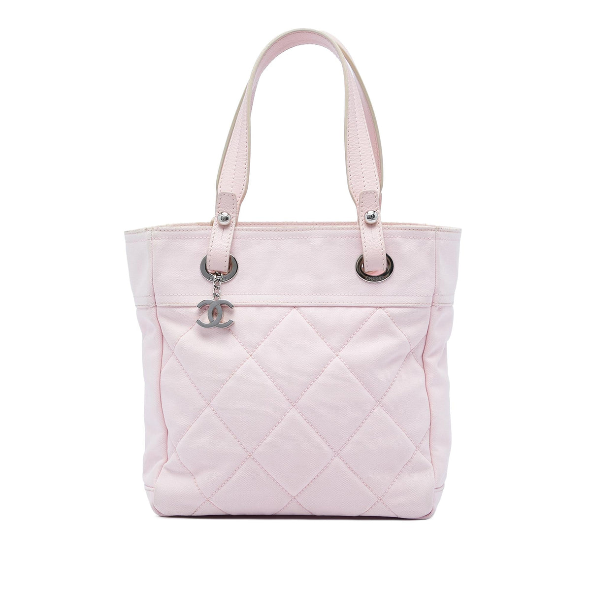 Chanel Small Quilted Canvas Paris Biarritz Tote