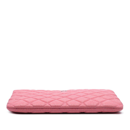 Chanel Small Quilted Caviar O Case Clutch