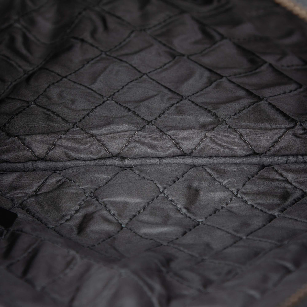 Chanel Small Quilted Crinkled Patent O Case Clutch